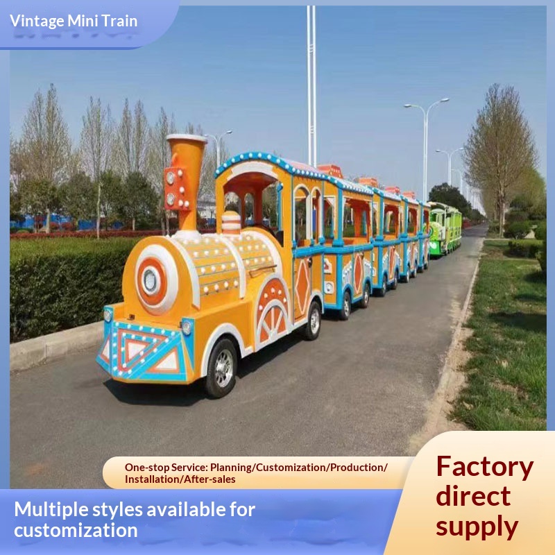 Outdoor Small Train Electric Amusement Equipment for Shopping Mall Playground Steam Track Steel FRP Chuangbo Model