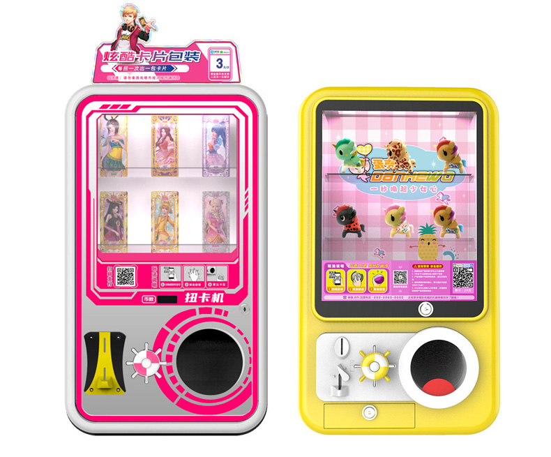 Cute Style Double Arcade Capsule Toy Vending Machine Coin Operated Prize Dispenser for Game Zones Entertainment Equipment