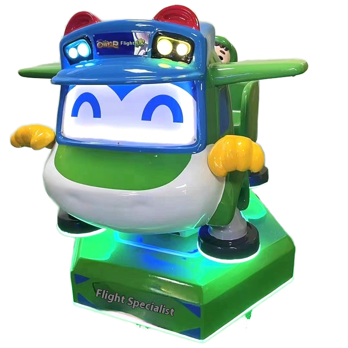 Most Popular Commercial Electric Rotating Aircraft Coin-Operated Games Children's Entertainment Arcade Rocking Plastic English