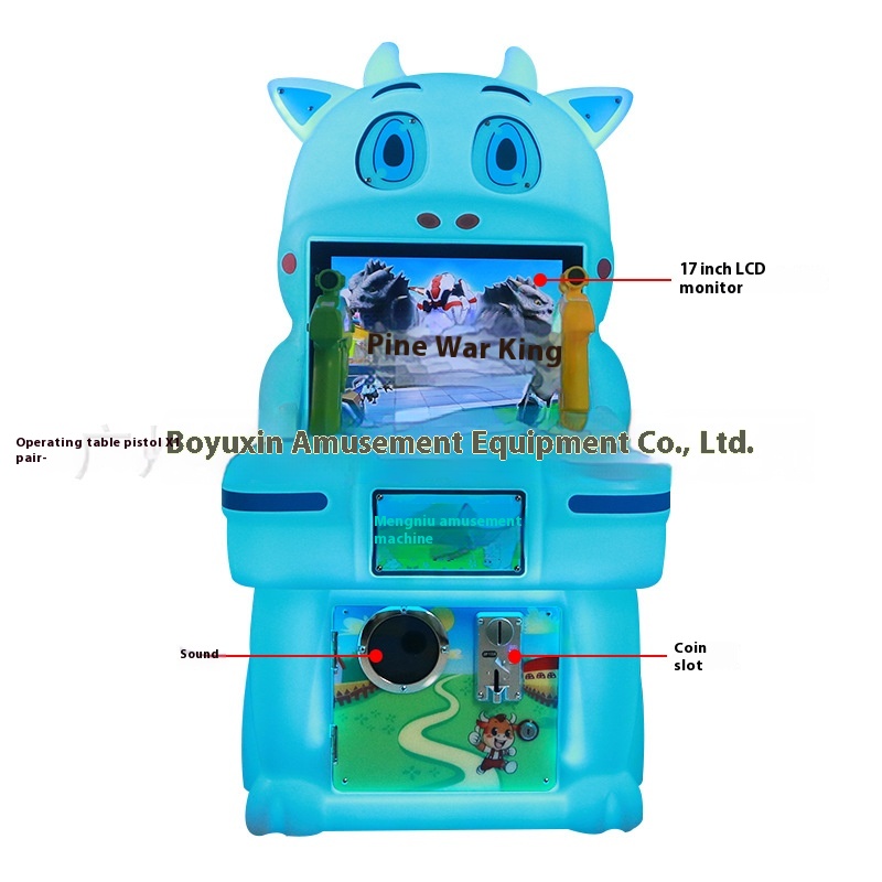 Children's Commercial Ever-Changing Coin-Operated Arcade Machine Featuring Exciting Kart Shooting Game
