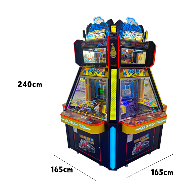 Gold Rush Train Arcade Game Machine Coin-Operated Gaming Equipment for Amusement Parks