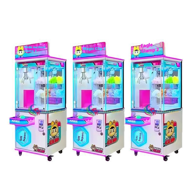 Coin Operated Claw Crane Machine Arcade Toy Catcher Game Equipment Plush Doll Prize Redemption Amusement Vending Game