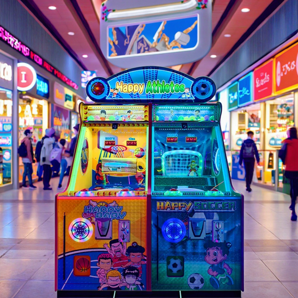 Most Popular Coin-Operated Arcade Machine Football Basketball for Entertaining Children Playgrounds Malls Featuring English