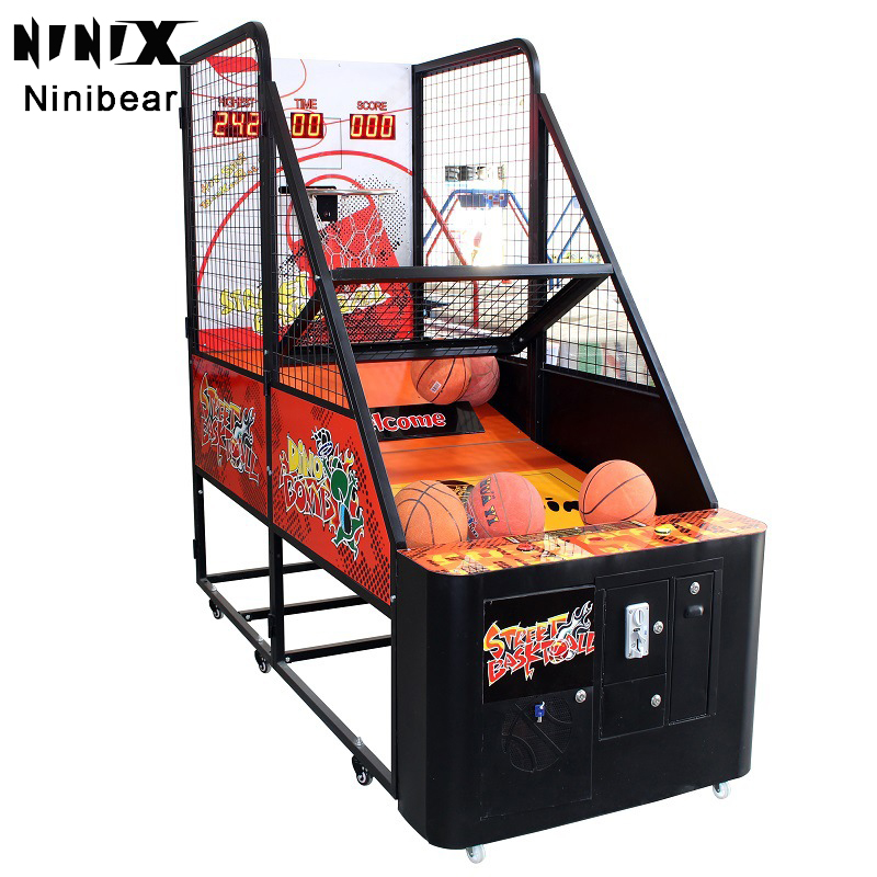 Adult Indoor Sports Arcade Basketball Console Coin-operated Games Interactive Video Game Basketball Machine