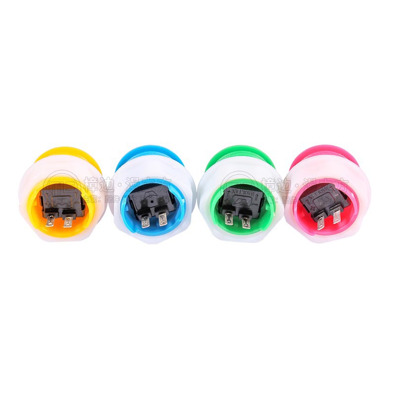 High Quality 24mm/28mm Arcade Push Button for Game Machines 5V Fish Game Switch Coin Payment Method for Amusement