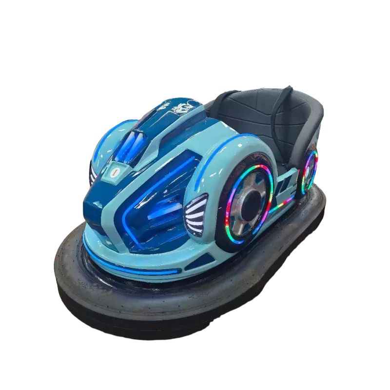 LED Lighted Electric Bumper Car Indoor/Outdoor Recreational Vehicle for Kids Adults Made Durable Plastic Amusement Park