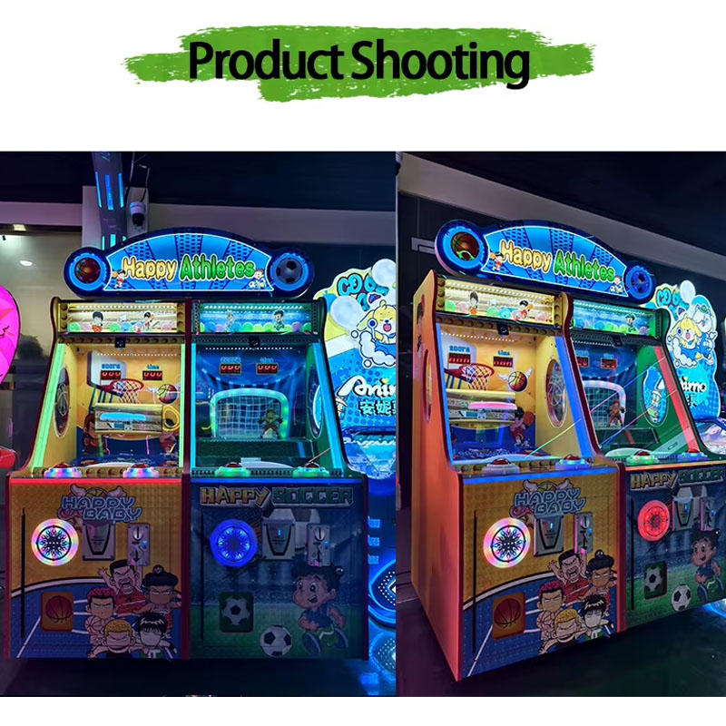 Most Popular Coin-Operated Arcade Machine Football Basketball for Entertaining Children Playgrounds Malls Featuring English