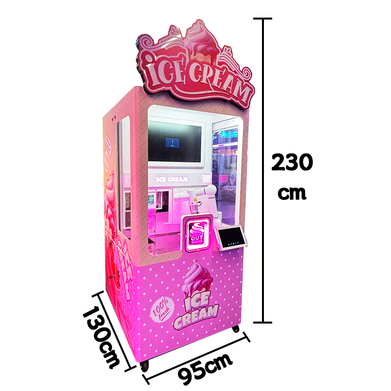 Automatic Ice Cream Vending Machine Smart Frozen Dessert Maker With Touch Screen for Shopping Mall Amusement Park