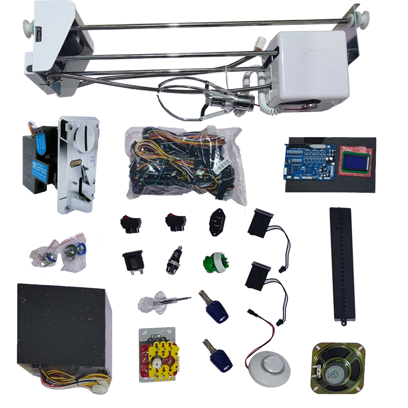 Joystick & Push Button Control Stainless Steel Coin Acceptor Build-able Claw Machine Gantry Crane Kit Doll Machine with Reward
