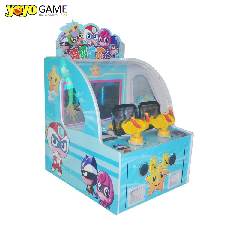 Children's Basketball Shooting Arcade Machine Commercial Coin-Operated Game New Cartoon Basketball Machine Double Player