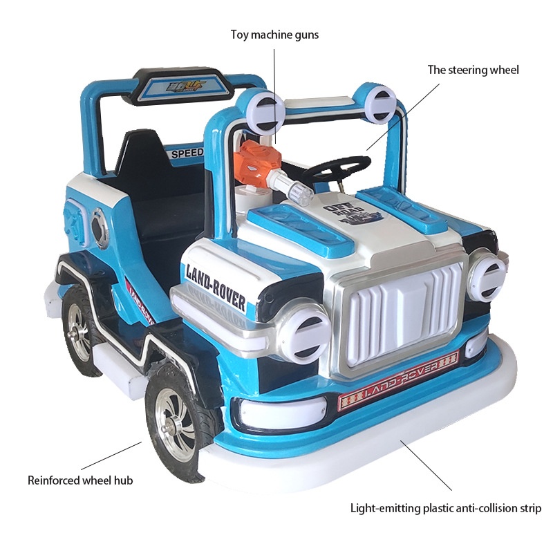 New Model Indoor/Outdoor Electric Bumper Car Light-Up Fiberglass Ride-On Entertainment Equipment for Children for Shopping Mall