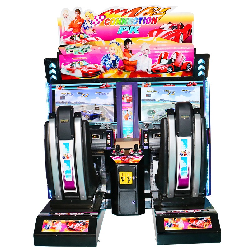 Large Two-Player Arcade Racing Video Game Console Coin-Operated Entertainment Machine with Travel Car Equipment Adult Targeted