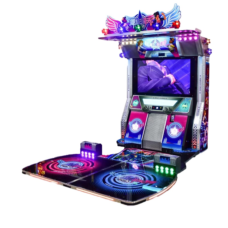 Large Metal 110V Coin Simulator English Language Dance Music Basketball Boxing Game Machines Coin Operated Games