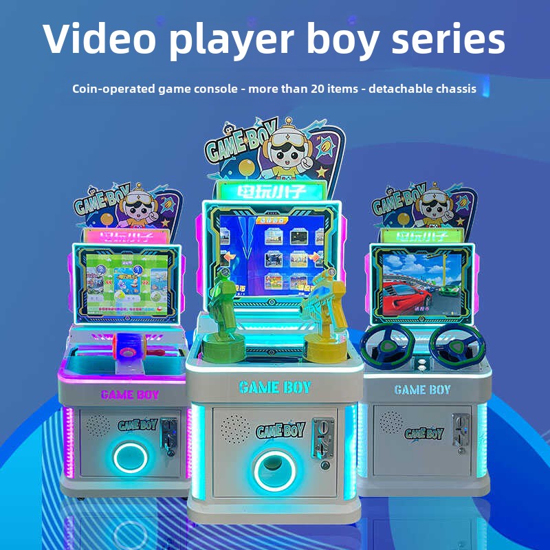 New 19-Inch Large Screen Racing Game Machine Children's Design for Indoor Parks Coin-Operated City Games