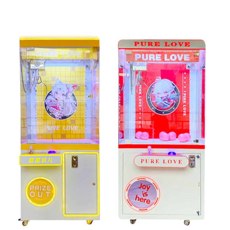 Rainbow Mini Crane Machine 8 Mini and Challenger Push Hand Forge Claw Stone Complement Prize They Type