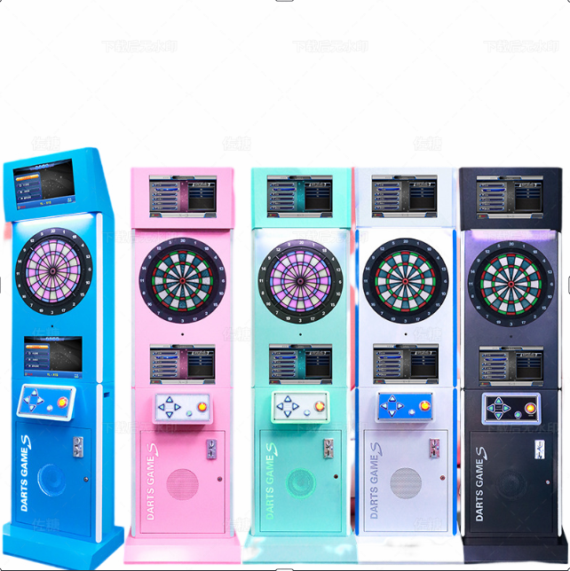 Professional Smart Dart Game Machine LED Illuminated Target Interactive Multi-Game Modes Digital Scoreboard Coin-Operated