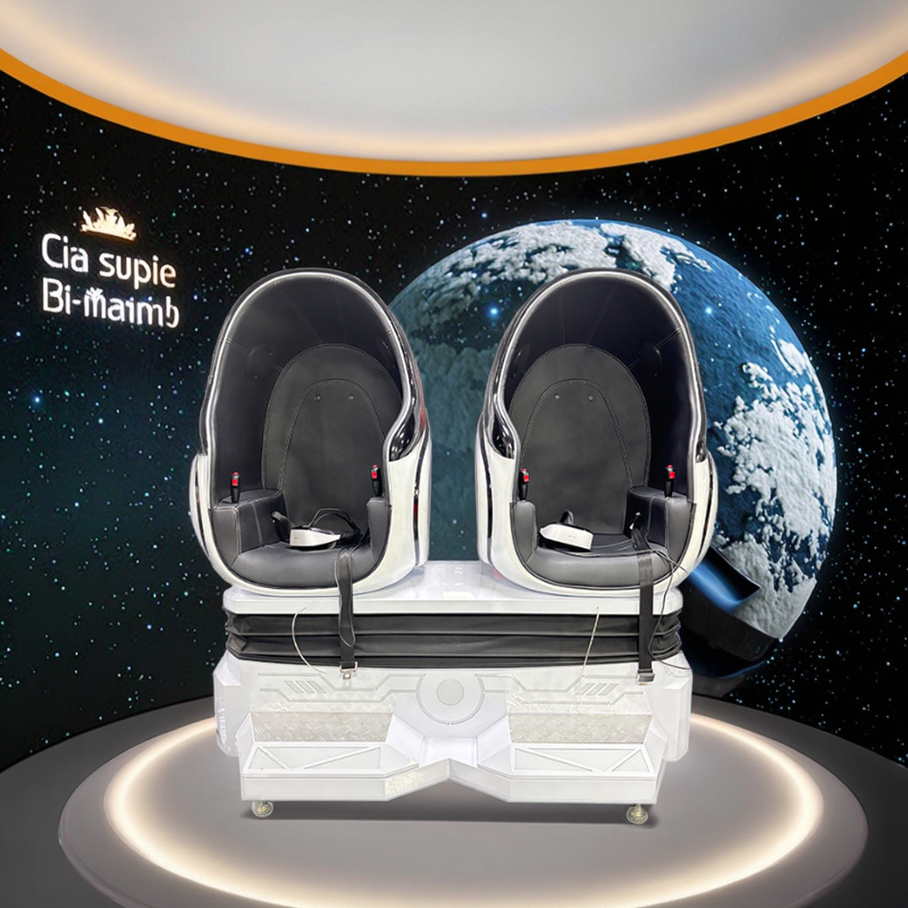 Vr Egg Material Maker CE Rohs Approved Glasses -Shaped Twin Outdoor Use Fiberglass Kids Home Adventure Franchise Vr Egg