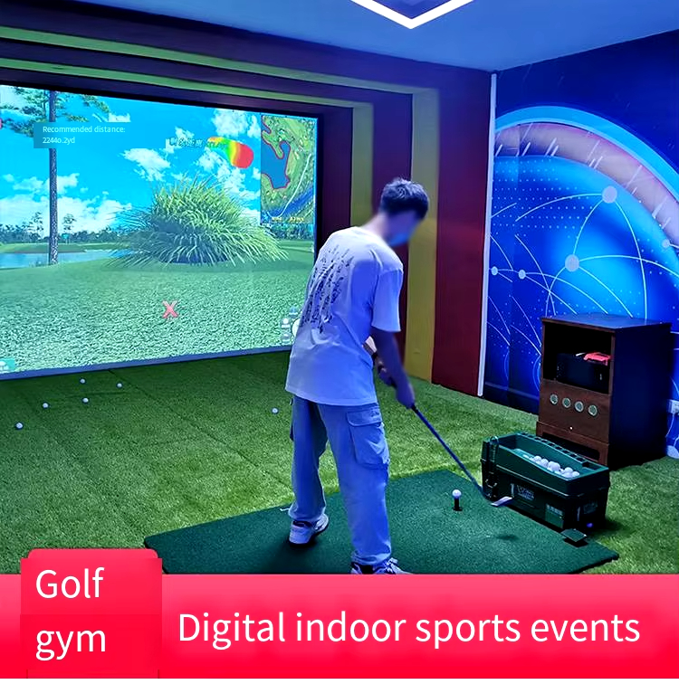 Holographic Projection Indoor Simulation Golf Game Equipment Sports Driving Range Simulator