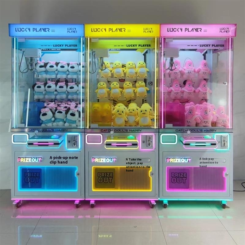 Most Popular Large Claw Coin-Operated Hardcover Gift Machines for Amusement Parks
