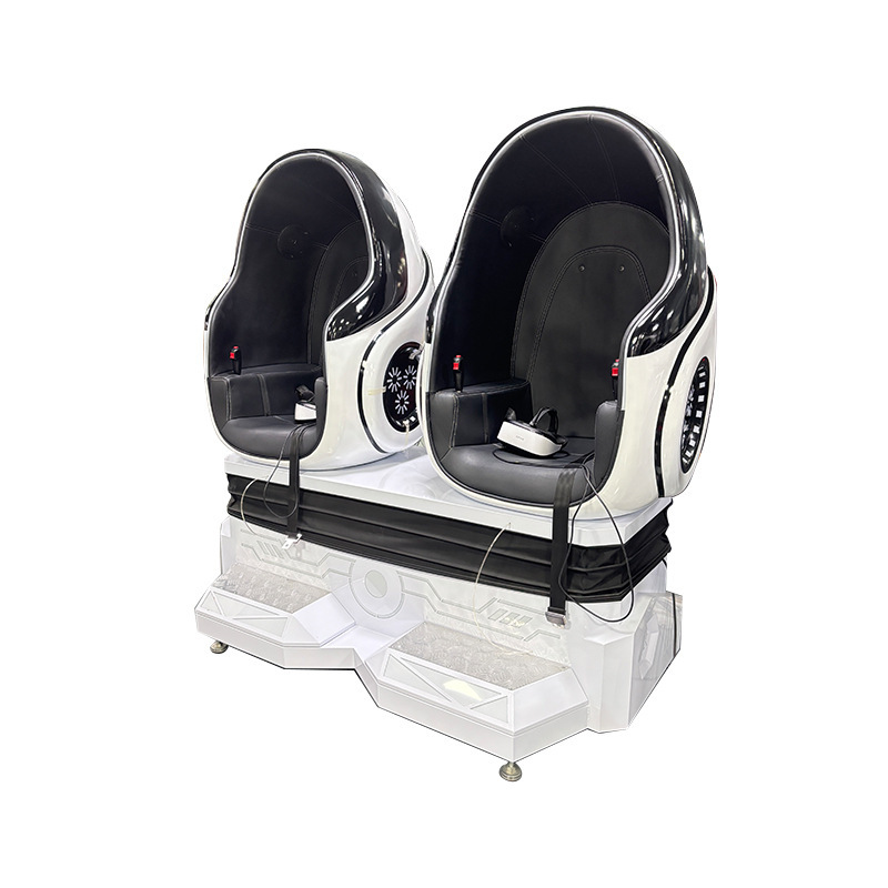 9D VR Egg Chair Simulator Double Seat Virtual Reality Cinema Motion Platform Interactive Game Machine for Mall and Theme Park
