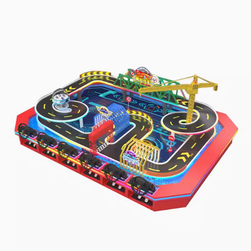 Special Mini Kart Racing Game Machine for Children Commercial Use Indoor Playground with 8 People Racing