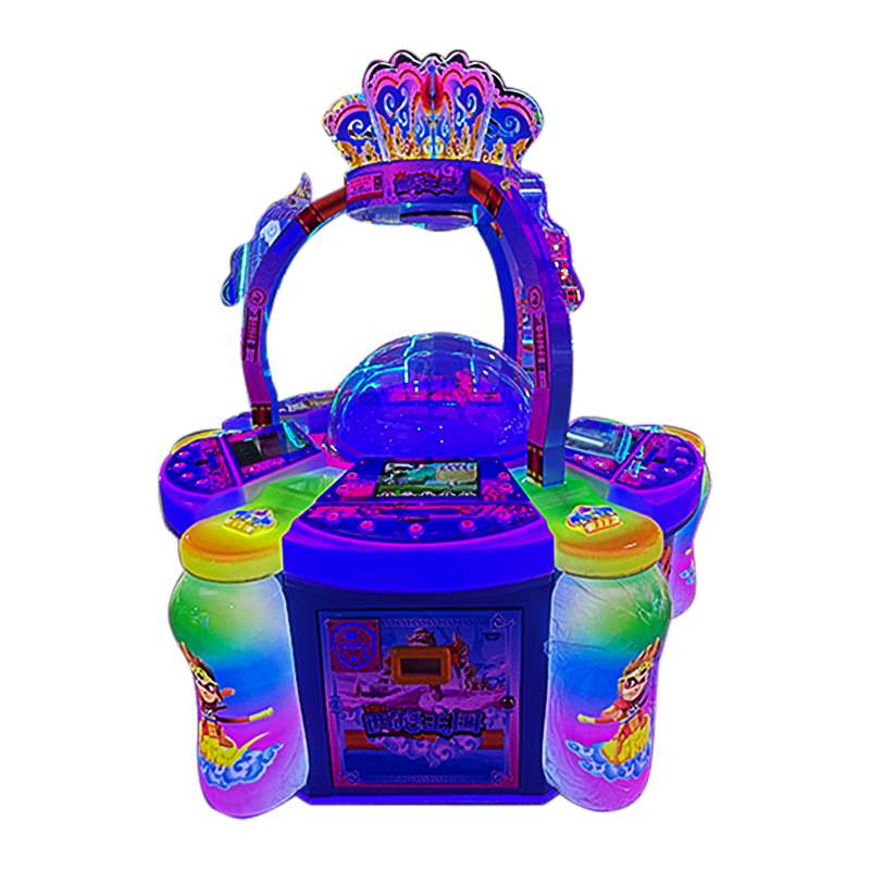 Colorful Lighting Six-Person Interactive Video Game Machine Indoor Coin-Operated Entertainment Equipment for Parents and Kids