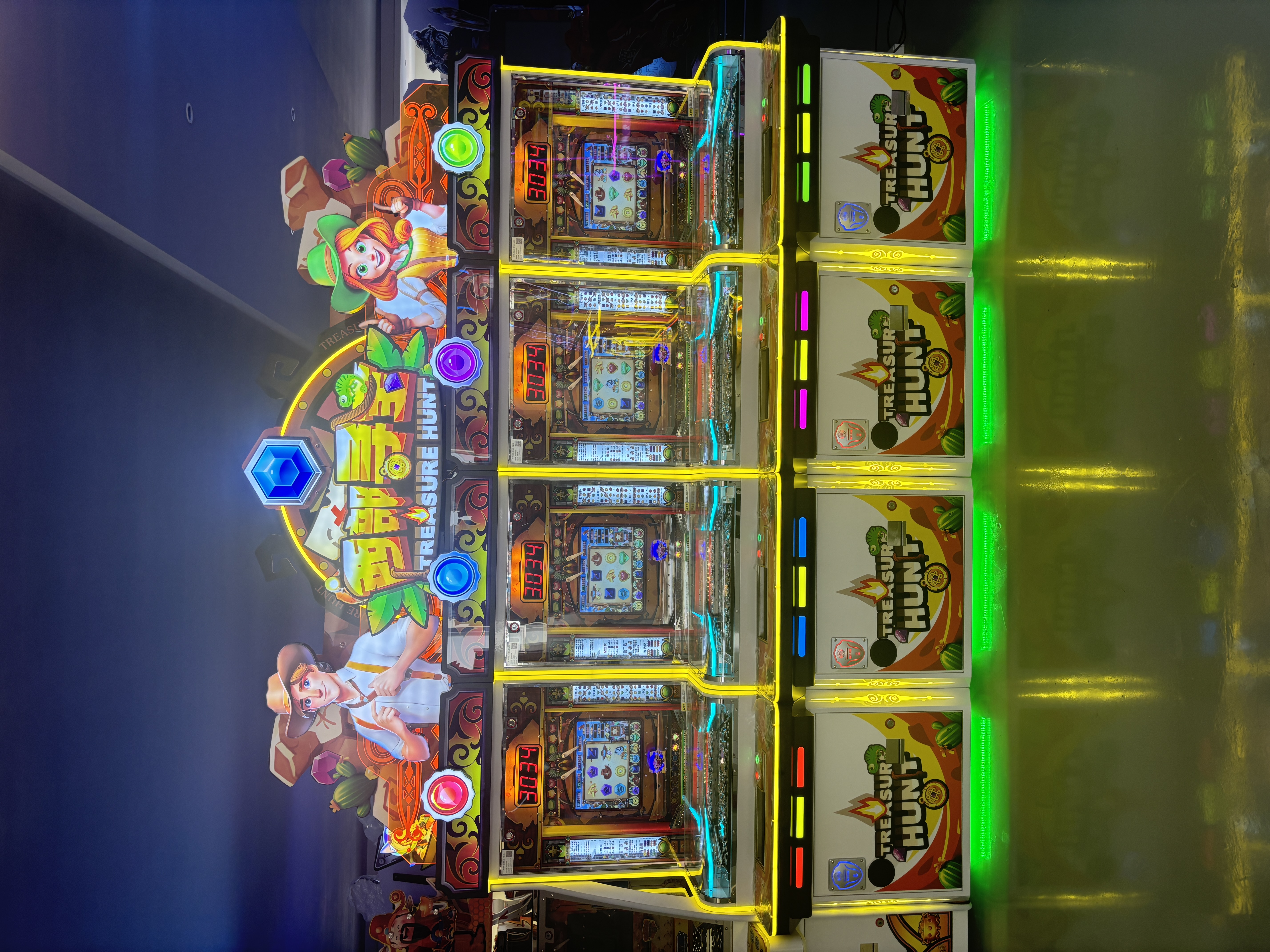 Treasure Hunt Themed for Metal Arcade Game Machine Multi-Plug Compatibility (EU/US/UK/AU) English for Game Centers