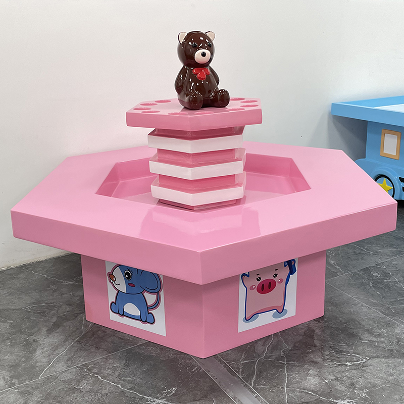 Educational Children's Playground Handmade Table Shopping Mall square Amusement New Project Toy Table