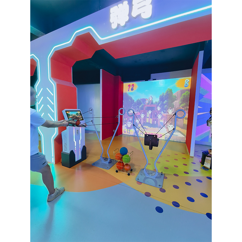Indoor Interactive Catapult Ball Arcade Machine Plastic Metal Construction English-Supported Sports Game Equipment for