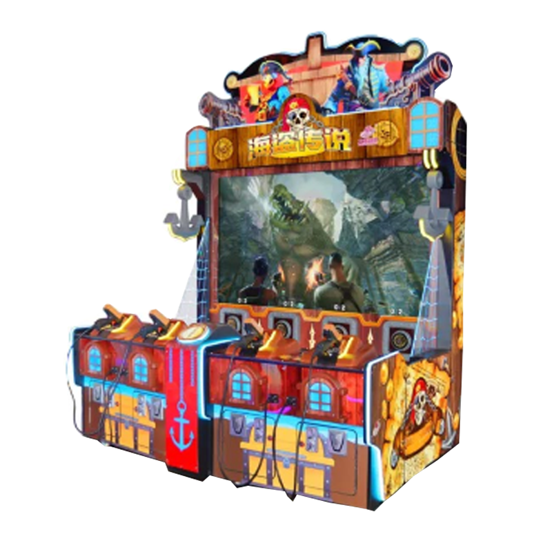 Durable Metal Shadow 4PL Shooting Arcade Game Machine Kids' Indoor Fun with Coin-Operated System for Shopping Malls
