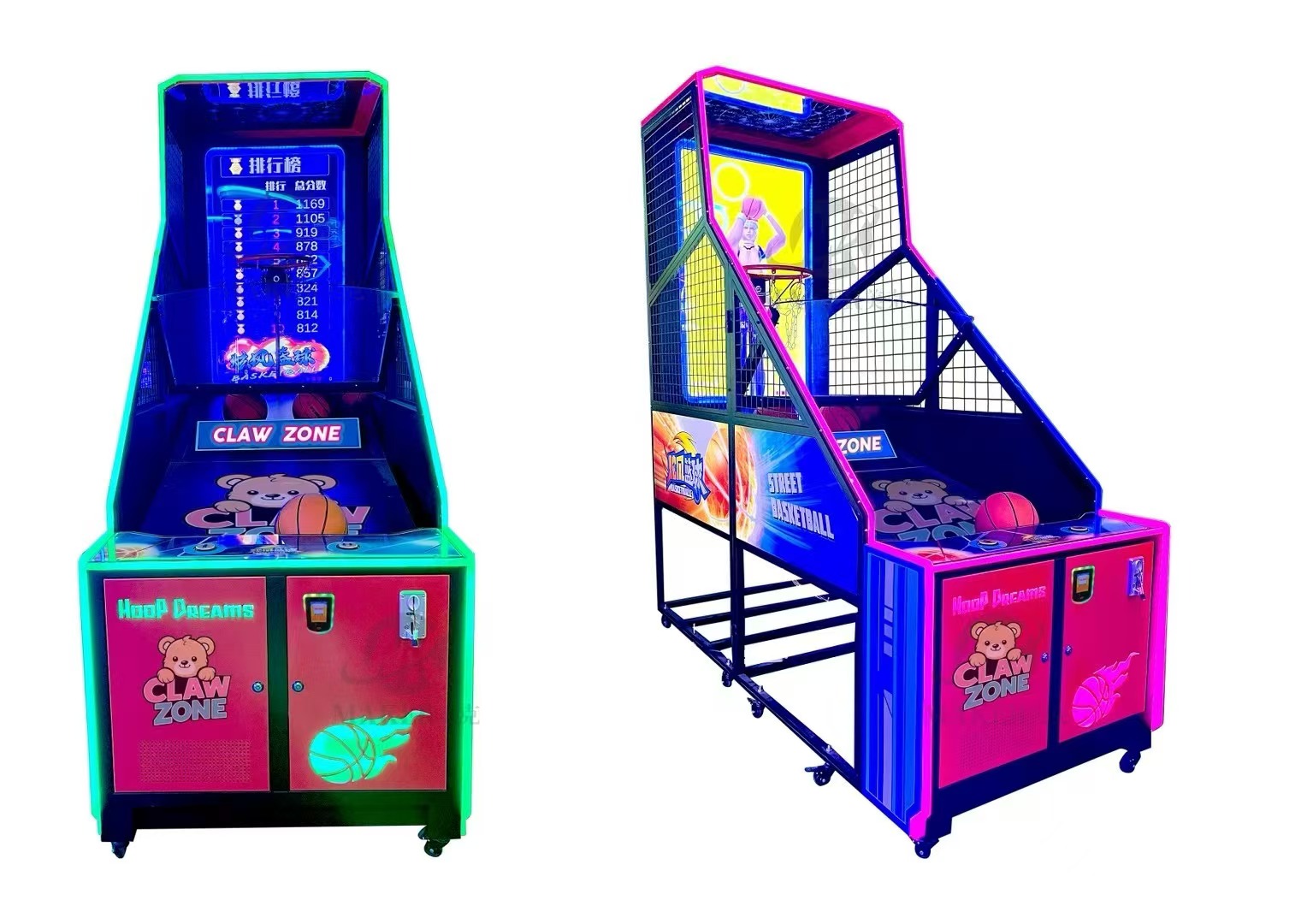 American Plug Coin Game Machine, Indoor Basketball Shooting Machine,85-inch LCD Basketball Machine, Electronic Counting Machine