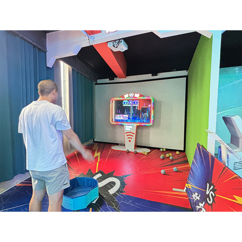 Interactive Ball Throwing Game Machine Motion Sensing Sports Arcade Equipment for Kids Adults Indoor Playground