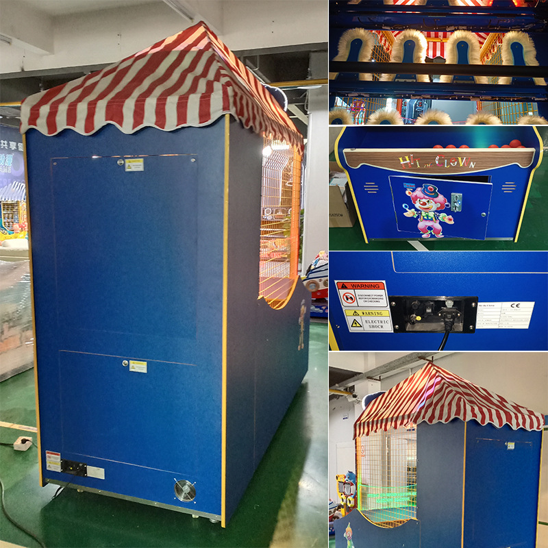 Large Indoor Pitching Machines Coin-Operated Game Carnival Lottery Machines for Children's Playhalls Durable Metal English