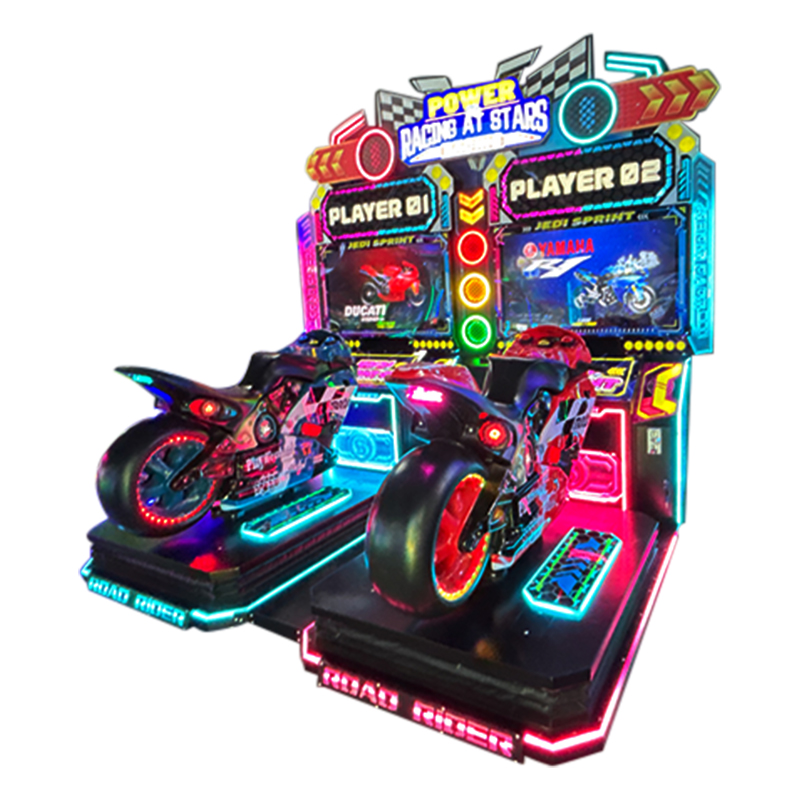 Motorcycle Racing Arcade Game Machine Coin Operated Two Player Driving Simulator Indoor Amusement Equipment for Game Center Mall