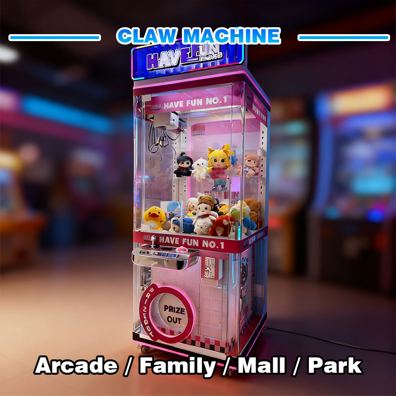 Coin Operated Claw Machine Crane Toy Game Arcade Prize Catcher Smart Vending Equipment Shopping Mall Amusement Park