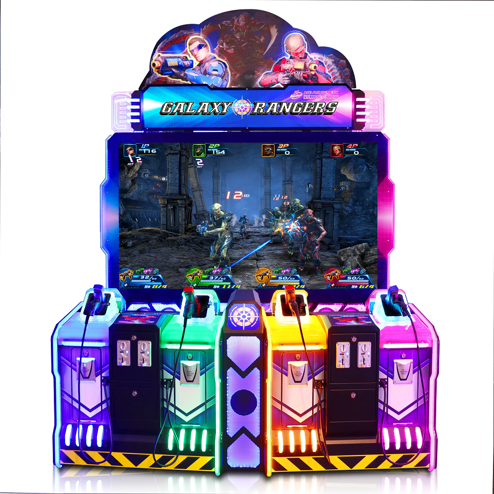 The New Hot Coin-operated Electronic Shooting Game Console galaxy Rangers Dynamic Pistol Arcade Shooting Simulator