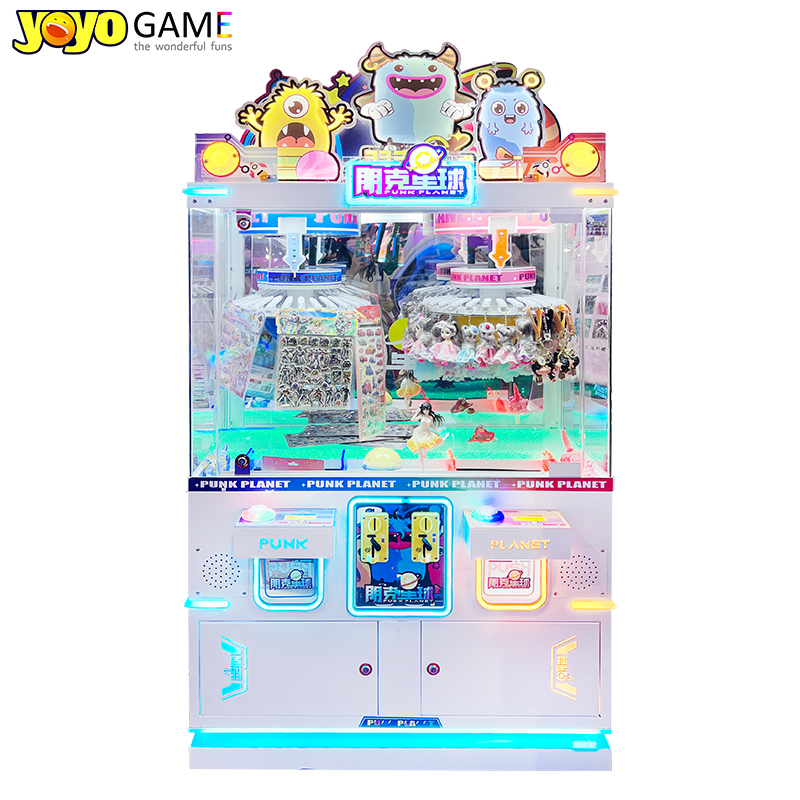 Snack Gift Clip Machine for Coin Pusher Plastic English Boxing QR Code Scanning Electric Powered Customizable Commercial