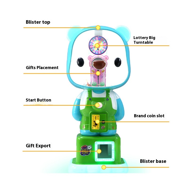 Hot Children's Twist Egg Machine Coin-operated Lollipop Arcade Candy Prize Vending Machine and Capsule Toy Gift Machine
