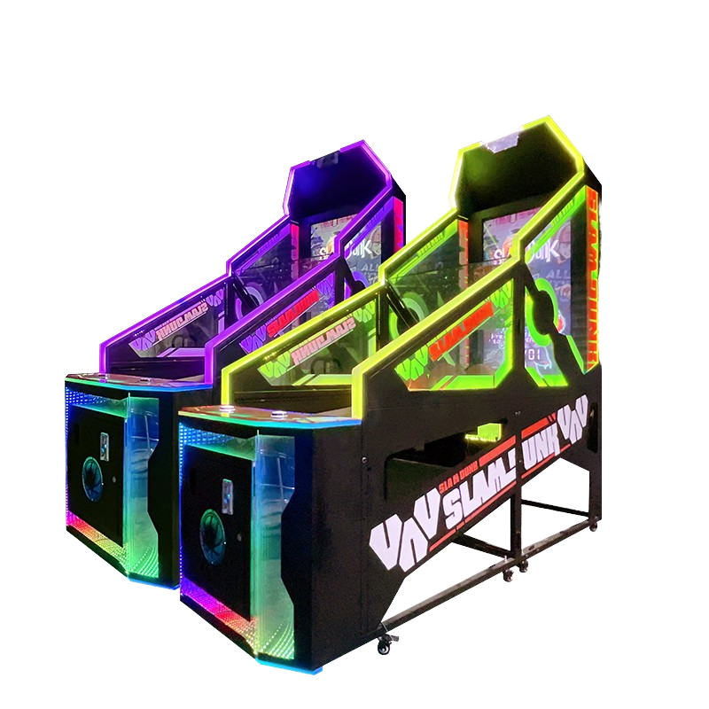 Coin-Operated 2 Player Indoor/Outdoor Boxing Basketball Game English Language Metal Arcade Shooting for Kids