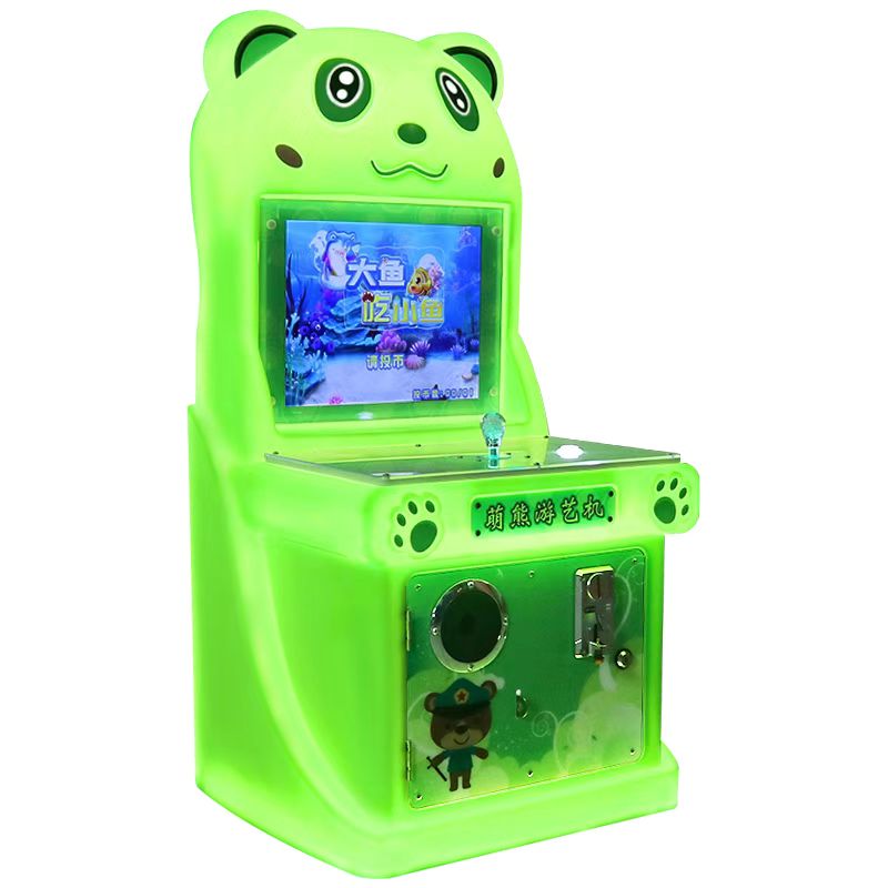 Dual Shooting Game Console Indoor Coin-Operated Arcade Shooting Colorful Kids' Fun Interactive Dual Shooting Console