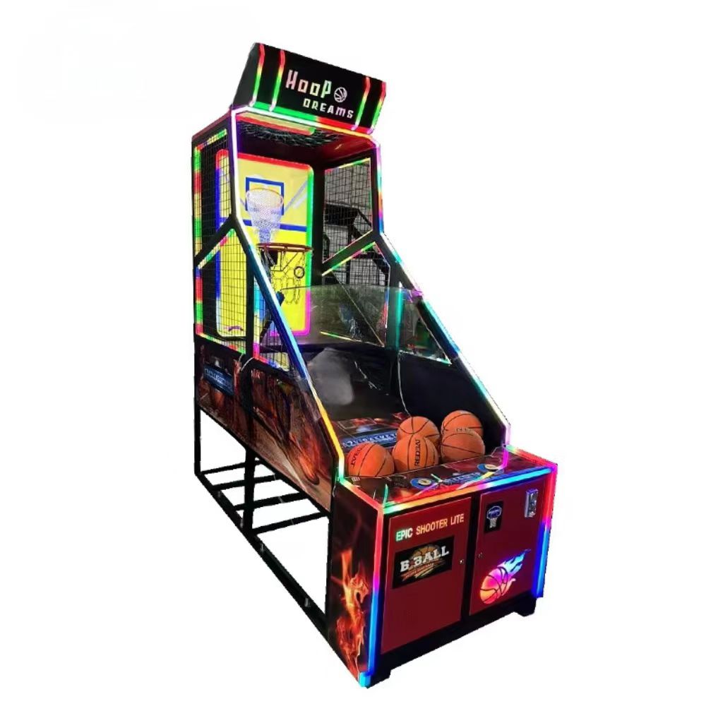 Dual-Player LED Scoring Basketball Arcade Machine Commercial Coin-Operated Game for Mall FEC Amusement Parks & Parks