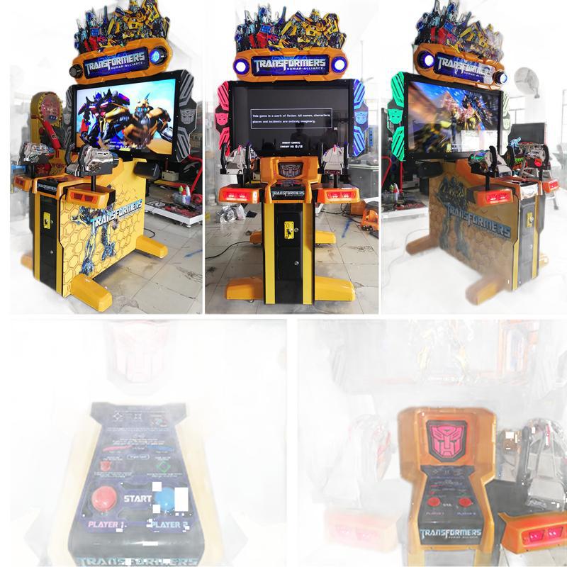 Dual Player Commercial for Transformers Shooting Game Machine High Definition Screen Dynamic Sound Entertainment for