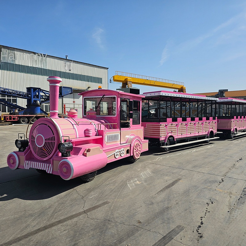 Small Train Outdoor Leisure Steam Track Electric Amusement Equipment Glass Steel SC-ZXDD Model