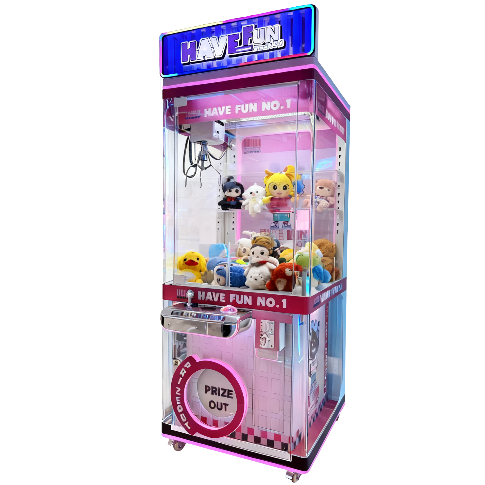 Coin Operated Claw Machine Crane Toy Game Arcade Prize Catcher Smart Vending Equipment Shopping Mall Amusement Park