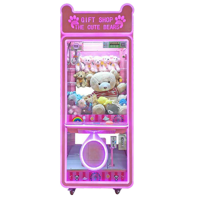 Factory Wholesale Claw Crane Machine Coin Operated Catch Plush Doll  Wooden Box Fun  Crane Machine Gift Vending Machine