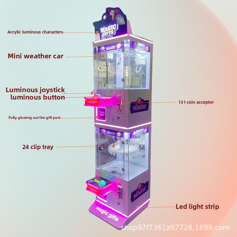 Most Popular Single-Clip Children's Arcade Coin-Operated Game Entertainment Machine Multiple Turntables Claw Machine