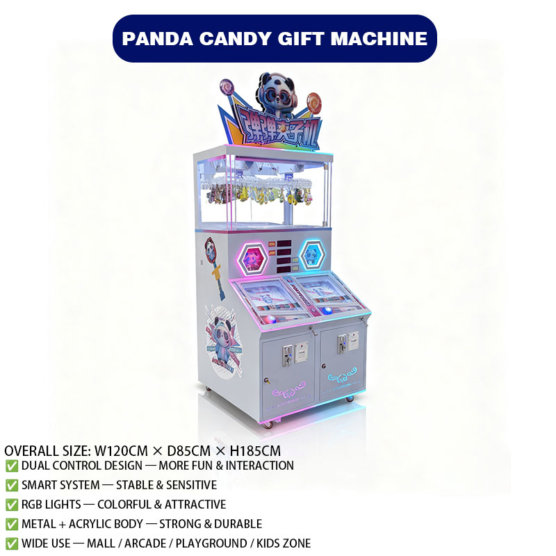 Panda Claw Machine Coin Operated Toy Catcher Arcade Game Candy Crane Amusement Equipment for Shopping Mall