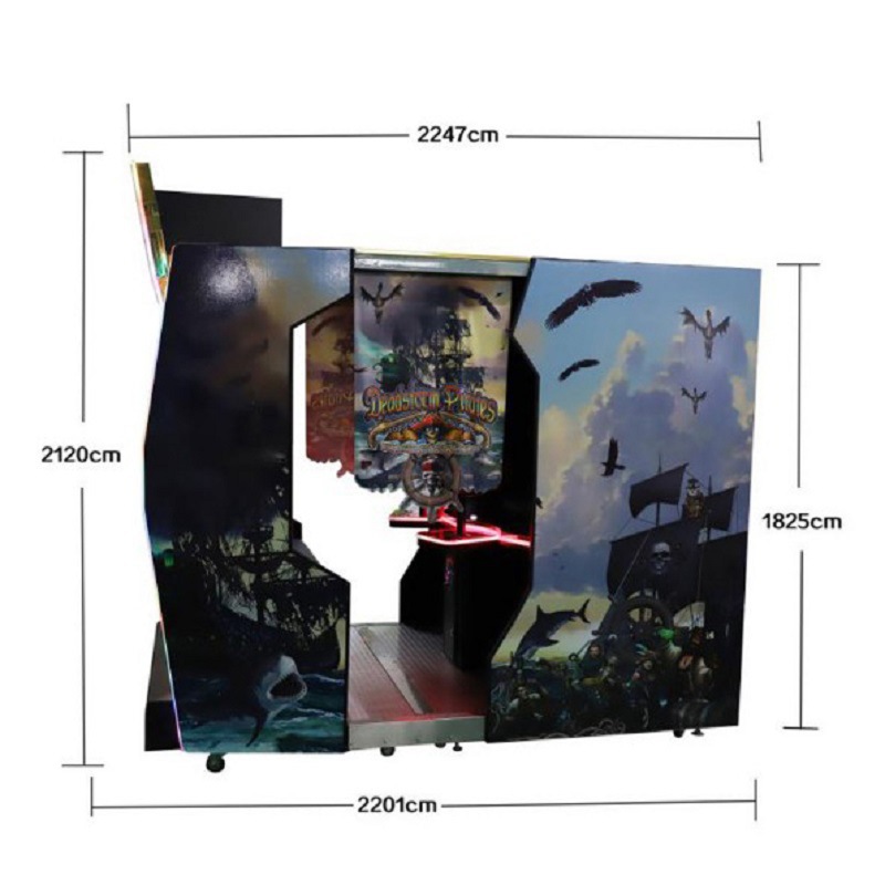 Most Popular Large Machine Gun New Pirate Adventure Coin Operated Playground Equipment for Adults Children Shooting Game