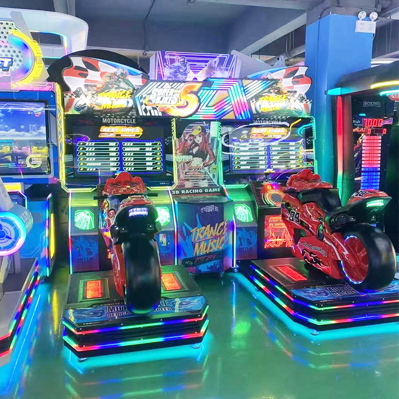 Arcade Coin-operated Game Iron Knight II Consolesmotorcycle Racing Game MachineArcade Entertainment Equipment for Amusement Park