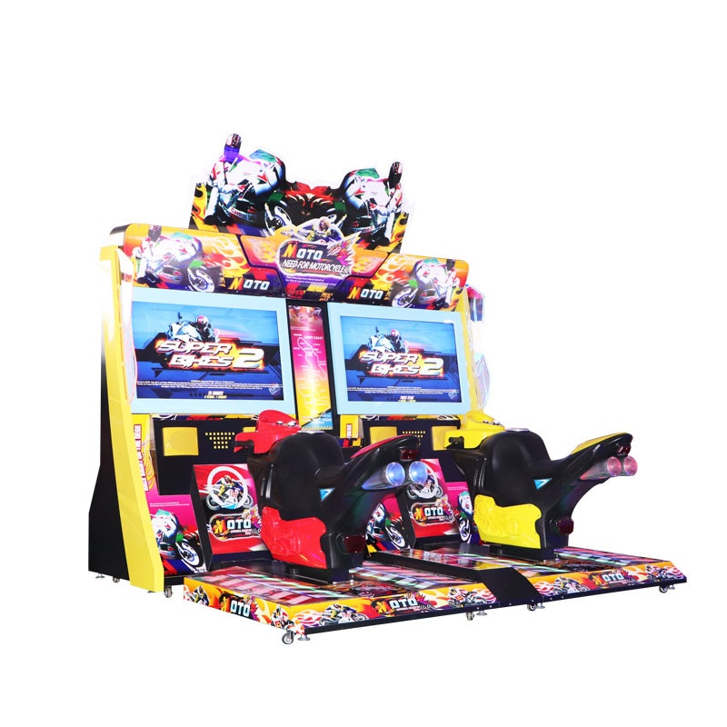 Adult Simulation Racing TT Motorcycle Game City Arcade Machine Coin-Operated Snowmobile with Metal Construction for Amusement